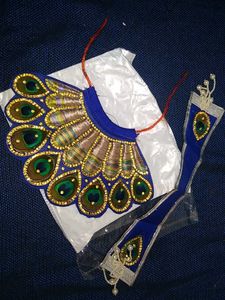 Krishna Idol Jewelry Set