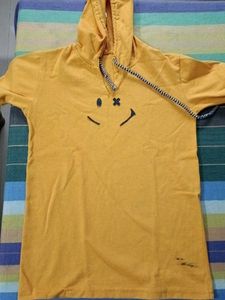 Yellow Smiley Hoodie T-Shirt