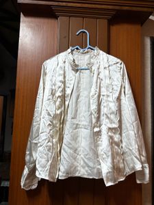 Silk White Shirt