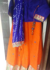 Orange Lehenga Choli Set