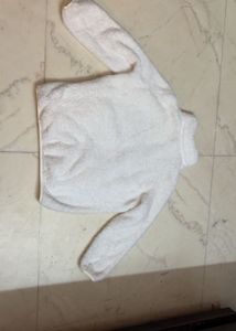 Cozy White Fleece Jacket