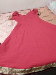 Red Flared Gown