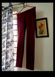 LYCRA Women&#39;s Maroon Jegging