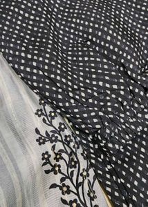 Gray Printed Kurti Set