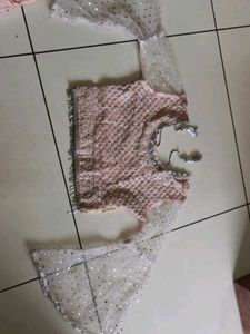 baby pink lahenga choli