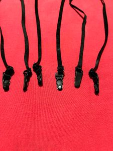 Black Mesh &amp; Lace Garter Belt – Size L