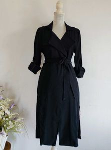 Elegant Black Trench Coat