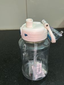 Reusable Water Bottle with Straw- New