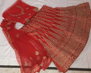 Red Bridal Lehenga