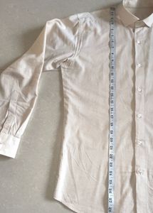 Men's Formal Beige Color Shirt