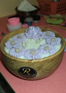 Floral Candle Set Of 2