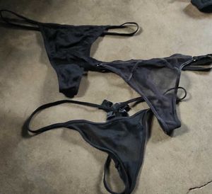 Black Thong Set(fixed Price)Size-M/l Can Be Worn.