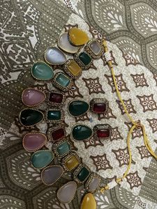 Multicolour Kundan set