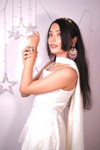White Chikankari Sharara Set with Dupatta