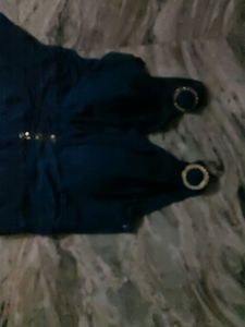 Peacock Blue Umbrella Dress