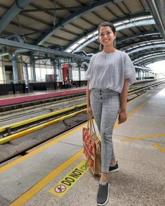 Grey Textured Free Size Top With Extended Sleeves