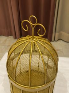 Gold Bird Cage Decor
