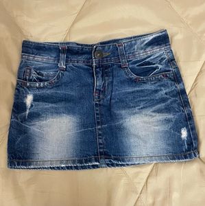 Denim Mini Skirt