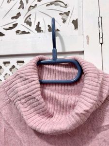 Pink Turtleneck Sweater D