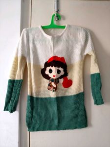 Off White Full Sleeve Sweater