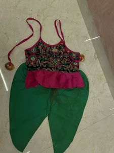 Ethnic Embroidered Dhoti Blouse Set - 1 year Old