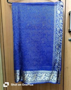 Elegant Blue Banarasi Saree