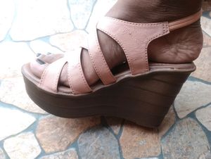 Nude Wedge Heels