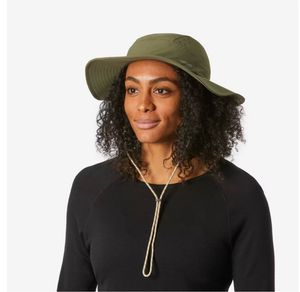 Decathlon Unisex Olive Green Hiking Sun Hat