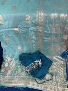 Elegant Green Saree