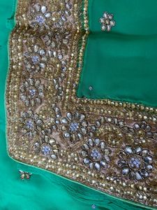 Sea Green Saree