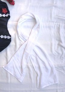 Navy Blue Corset Kurti With Scarf