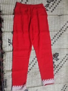 Red Embroidered Nayra Curt Kurti Top