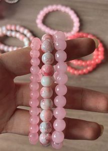 glass bead bracelet stack