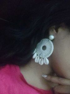 Aesthetic Off White Earrings