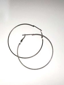 Silver Hoop Earrings