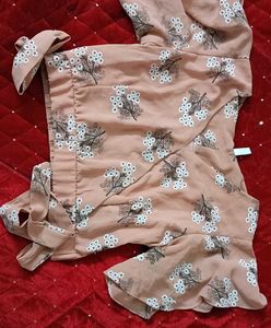 Floral Blouse with Tie Details
