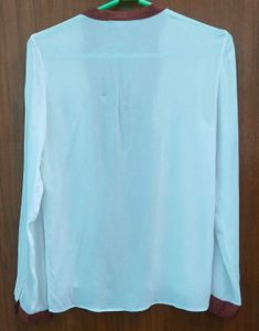 ZARA Copper Bow Blouse