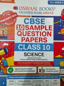 OSWAAL SAMPLE PAPER CLASS 10 SCIENCE