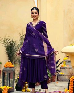 New Gown Designer Dress Purple