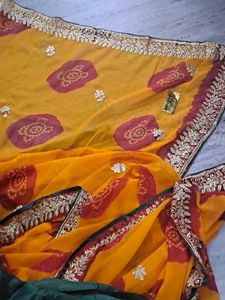 New Pila ladu bandej saree