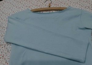 Light Blue Long Sleeve Top