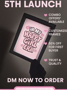"In My Happy Girl Era" Framed Art