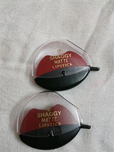 SHAGGY MATTE LIPSTICK  💄 💄 PACK OF TWO (RED)