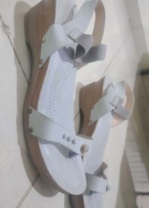 Gray Thong Strap Sandals