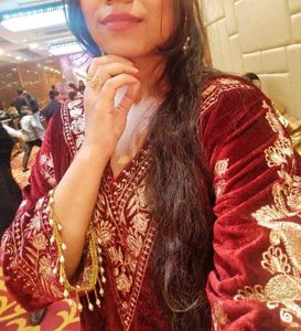 Embroidered Velvet Suit Set