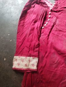 Maroon Kurta suit pent