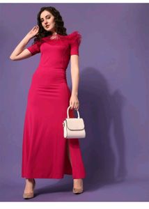 Pink Off Shoulder Dress