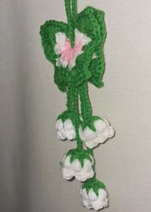 Crochet Flower Garland Key Charm