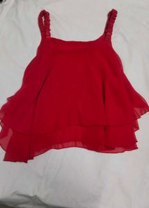 Red Layered Cami Top