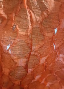 Orange &amp; Gold Woven Dupatta